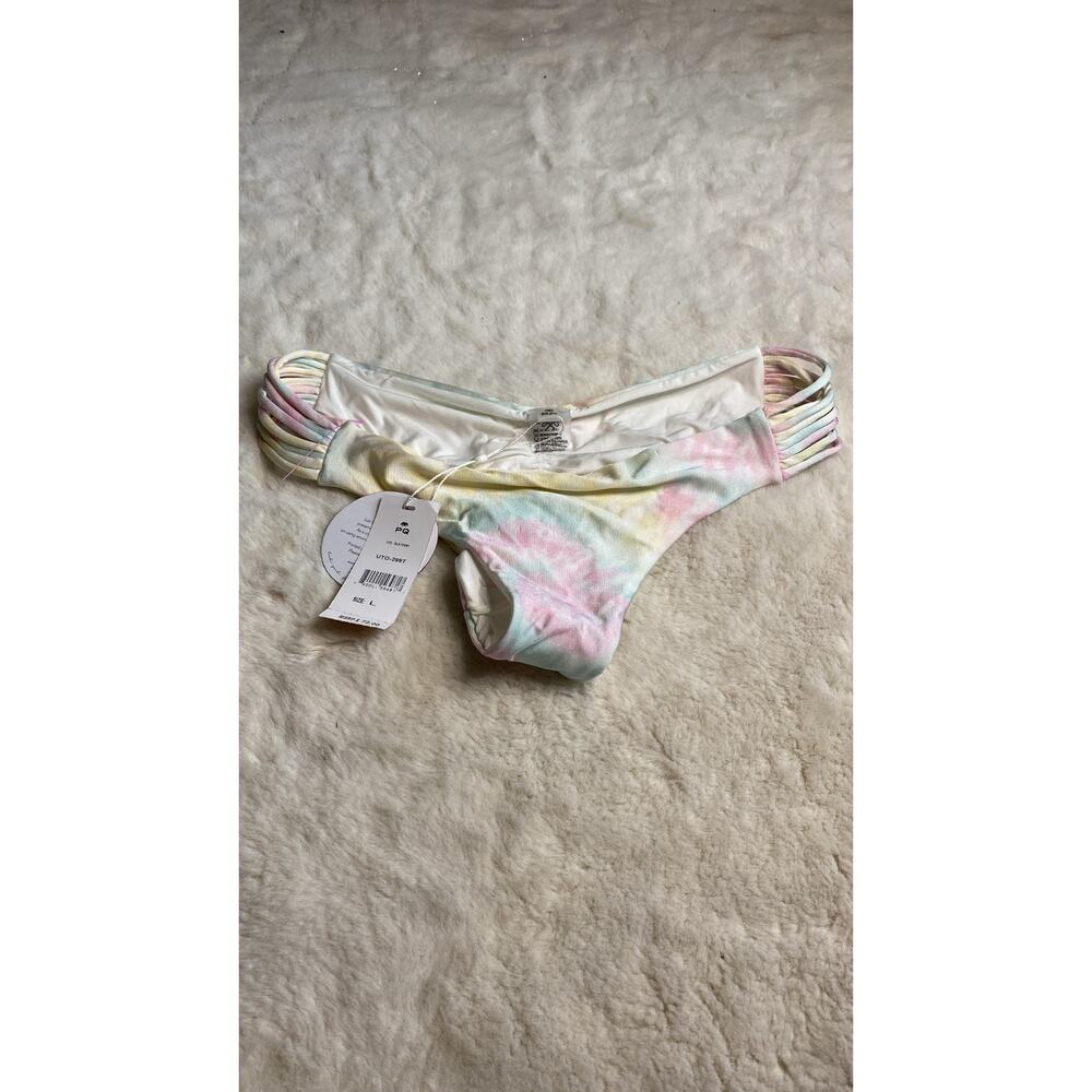 PQ Swim Isla tie-dye effect ruched bikini bottoms - Picture 2 of 9